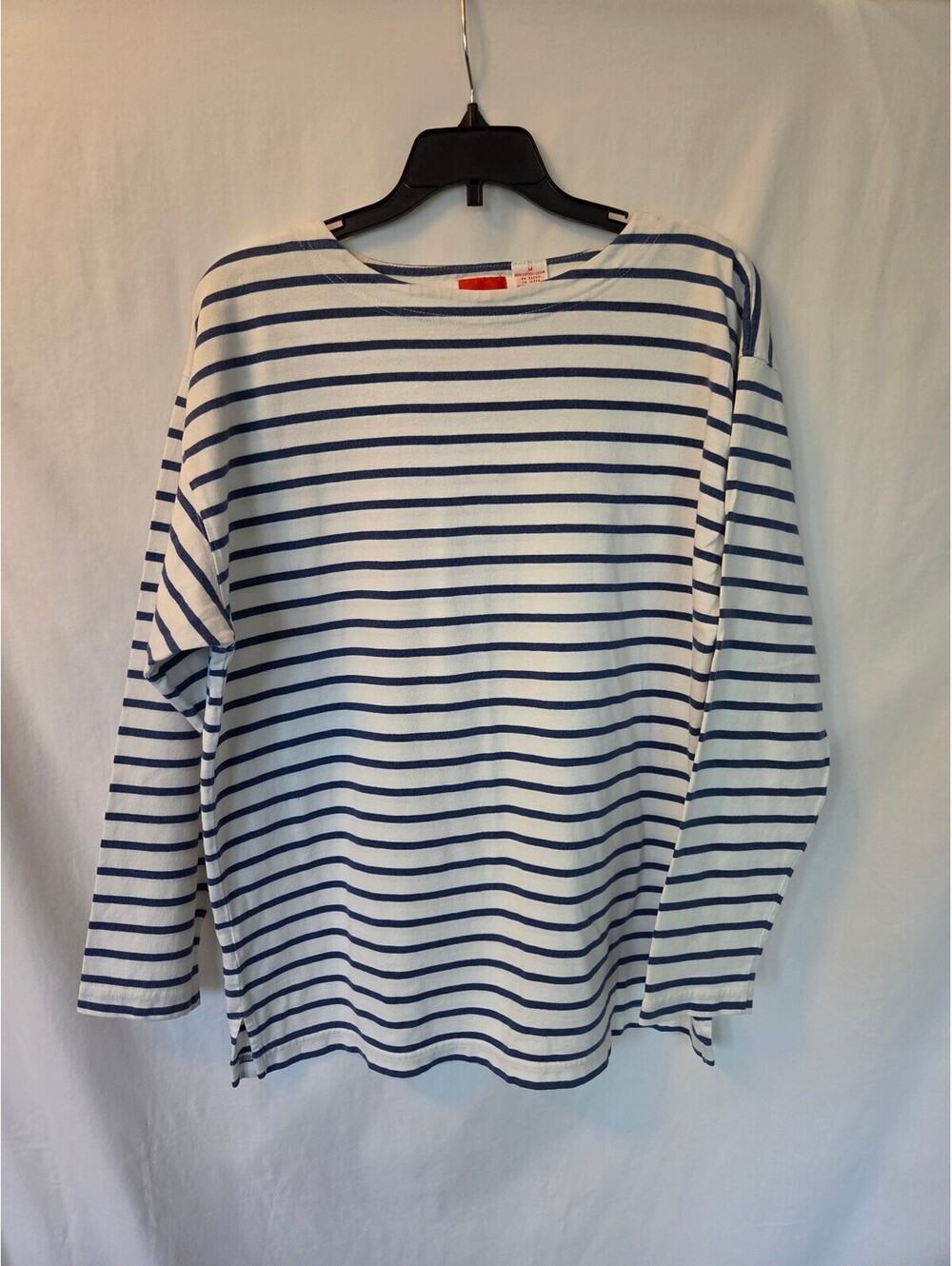 Liz & Co. Women's Medium Striped Long Sleeve Cotton Shirt